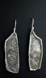 Randall Pipkorn R23 "Heat Series" 2 1/4" Sterling Silver Earrings