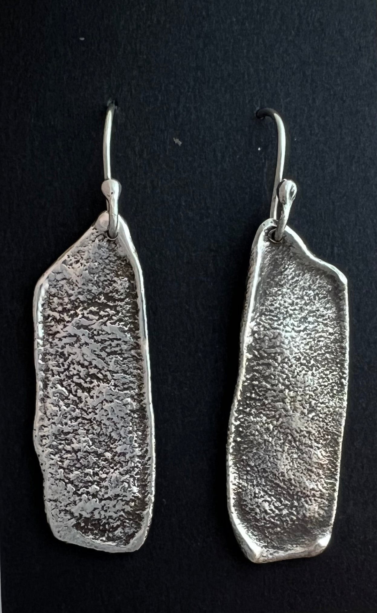 Randall Pipkorn R24 "Heat Series" 2 1/2" Sterling Silver Earrings