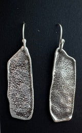 Randall Pipkorn R24 "Heat Series" 2 1/2" Sterling Silver Earrings