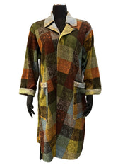 Vine Street 526MU Multicolor Colorblock Coat With Pockets