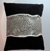 Randall Pipkorn R-47 Handmade Sterling Silver "Heat Series" 6 1/4” Circumference Cuff Bracelet