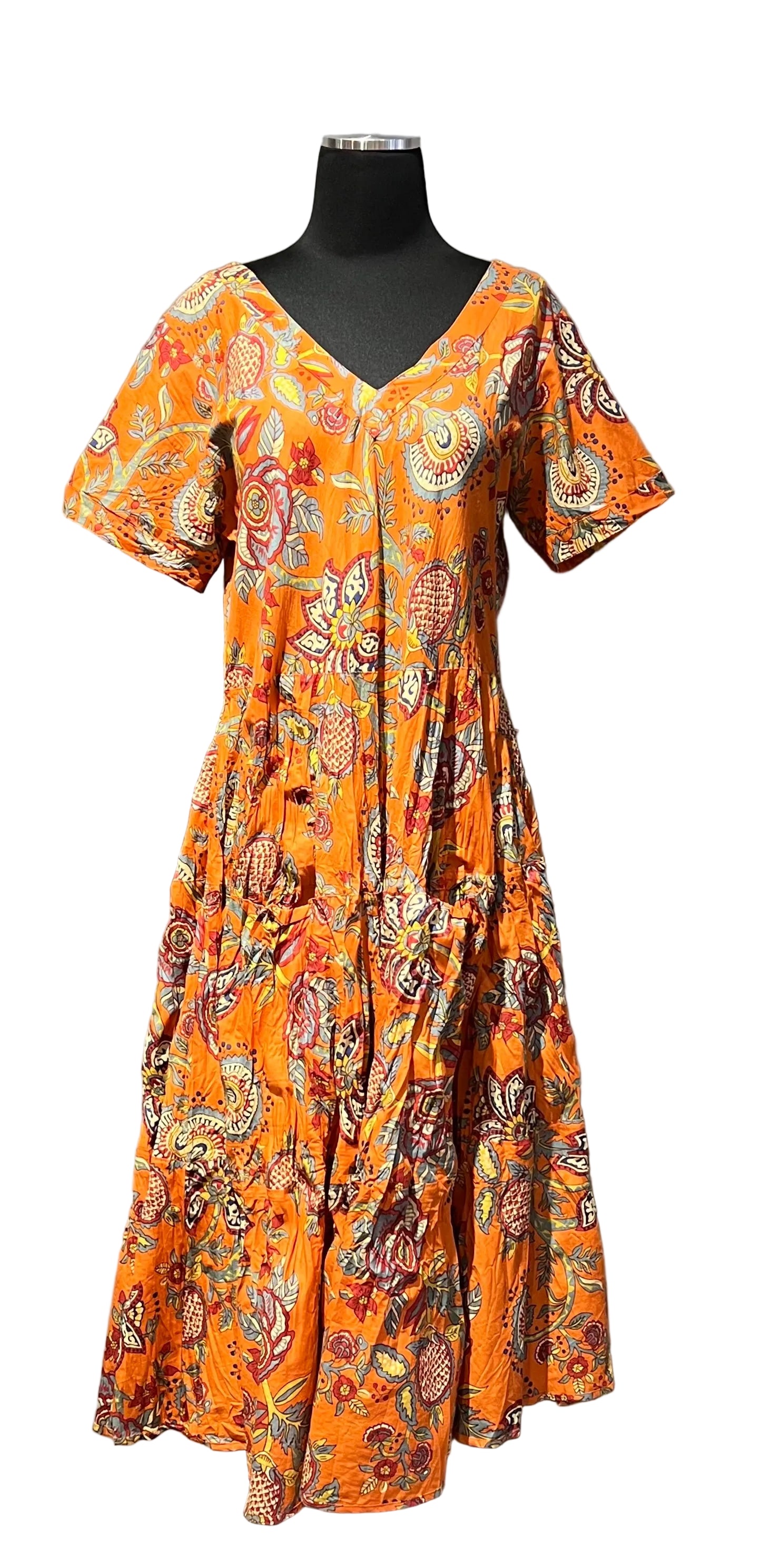Dress Addict JAZY603 100% Organic Cotton V-Neck Dress