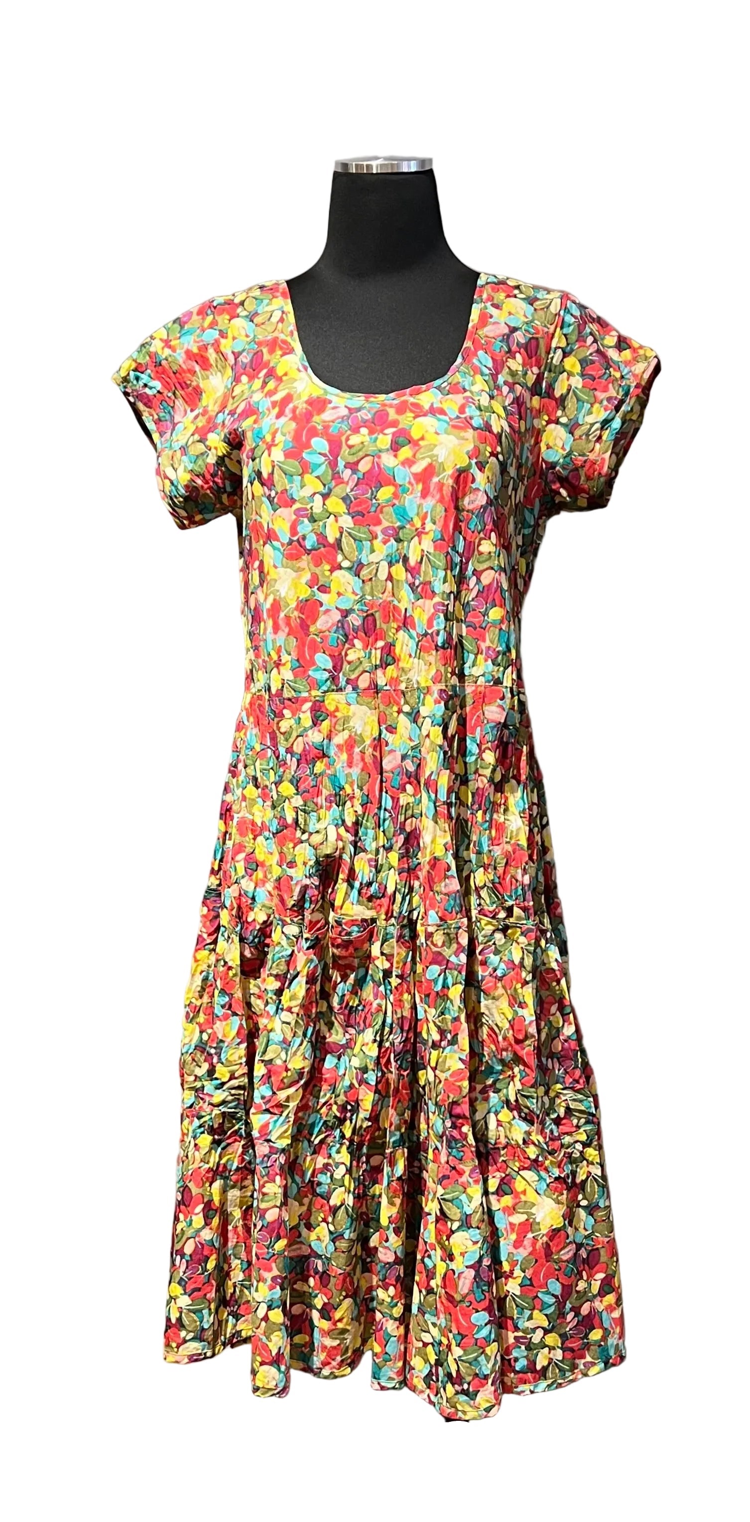 Dress Addict JADE607 100% Organic Cotton Scoop Neck Dress