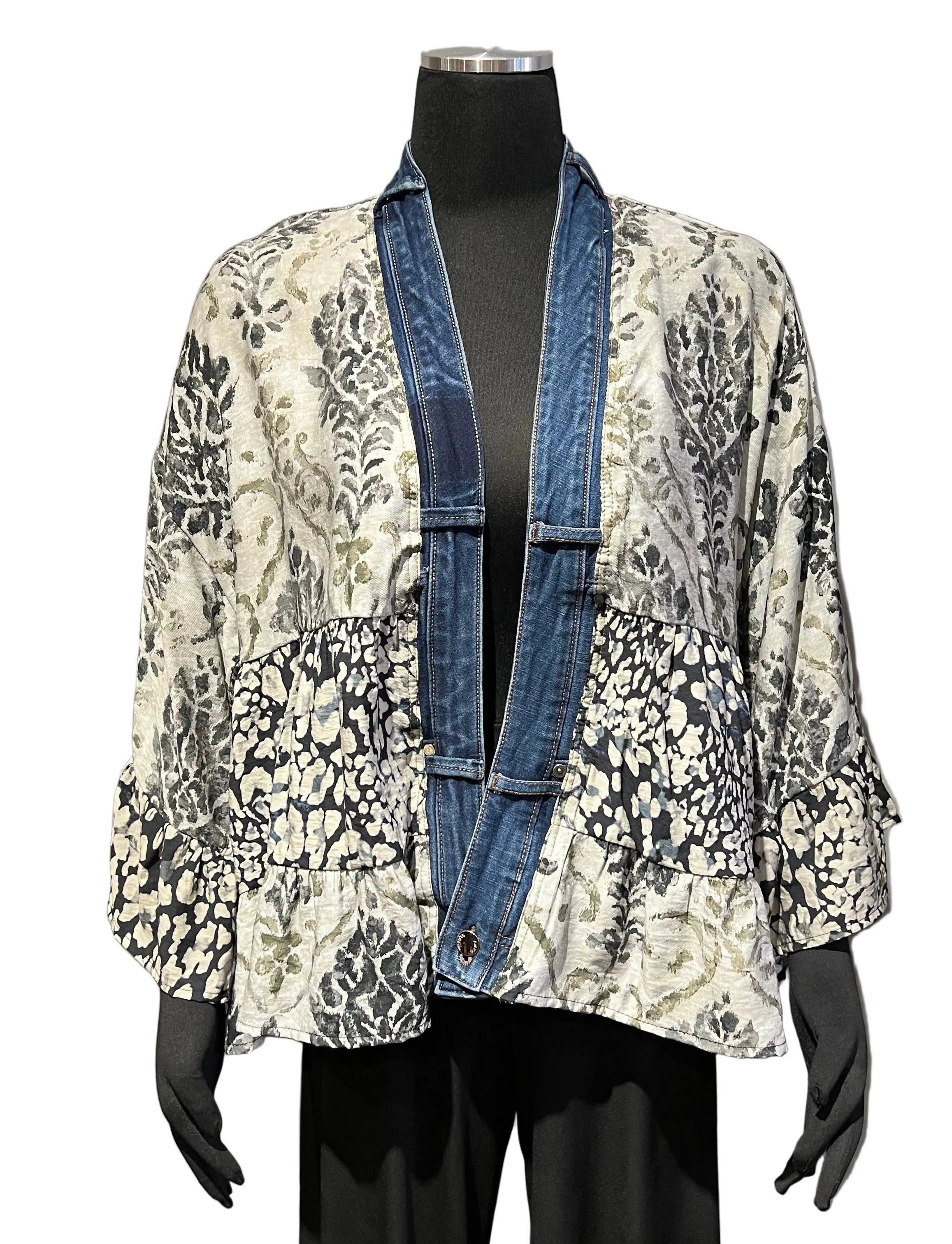 Shannon Passero 5474CM COLLECTOR MIX Tiffany One Size Tiered Cardigan