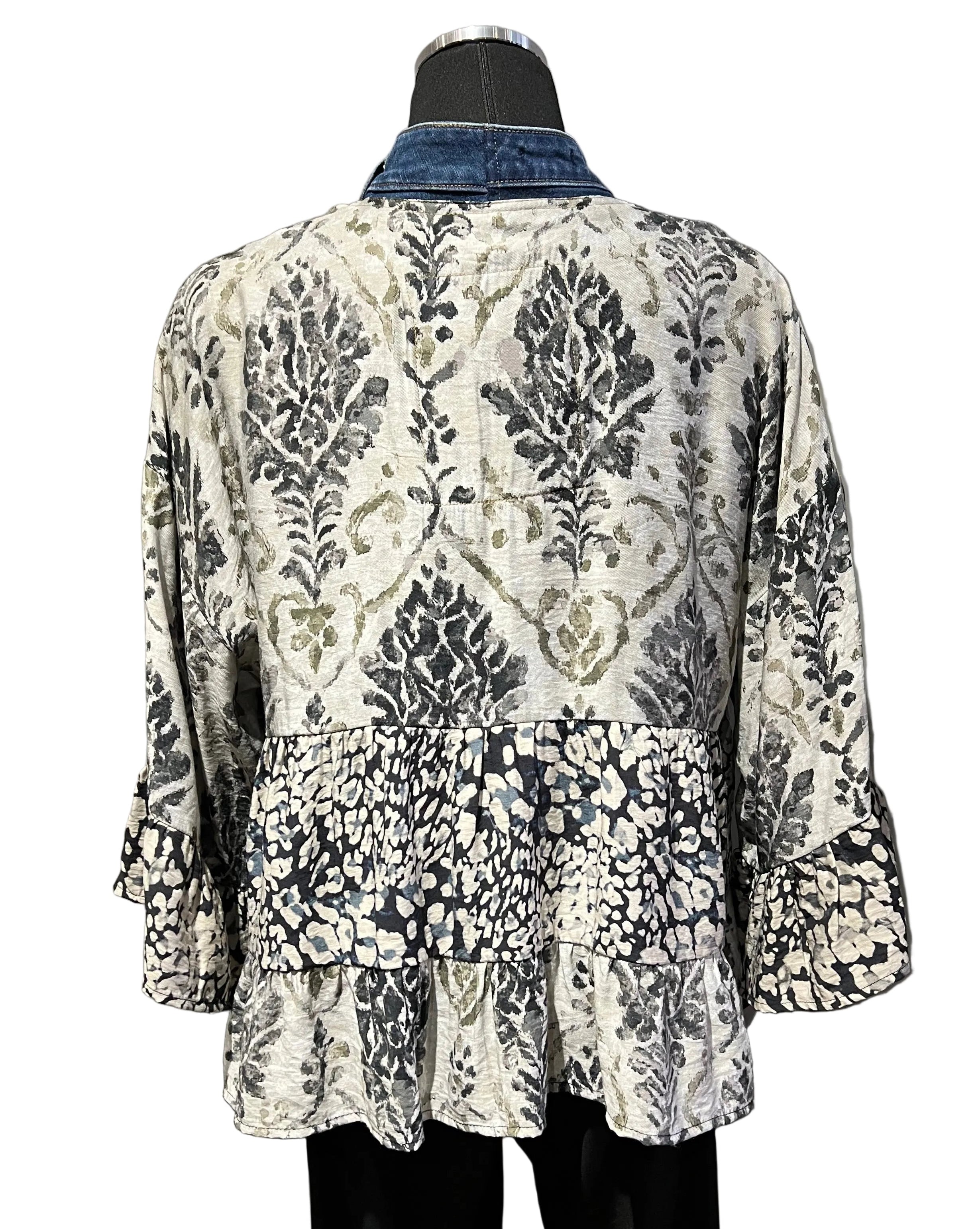 Shannon Passero 5474CM COLLECTOR MIX Tiffany One Size Tiered Cardigan