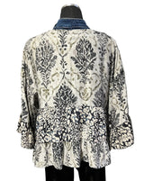 Shannon Passero 5474CM COLLECTOR MIX Tiffany One Size Tiered Cardigan