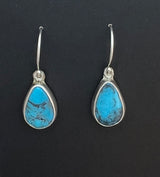 Randall Pipkorn R-66 Oval Turquoise Teardrop Earrings