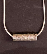 Randall Pipkorn R21 Handmade Sterling Silver Bugle Bead Necklace