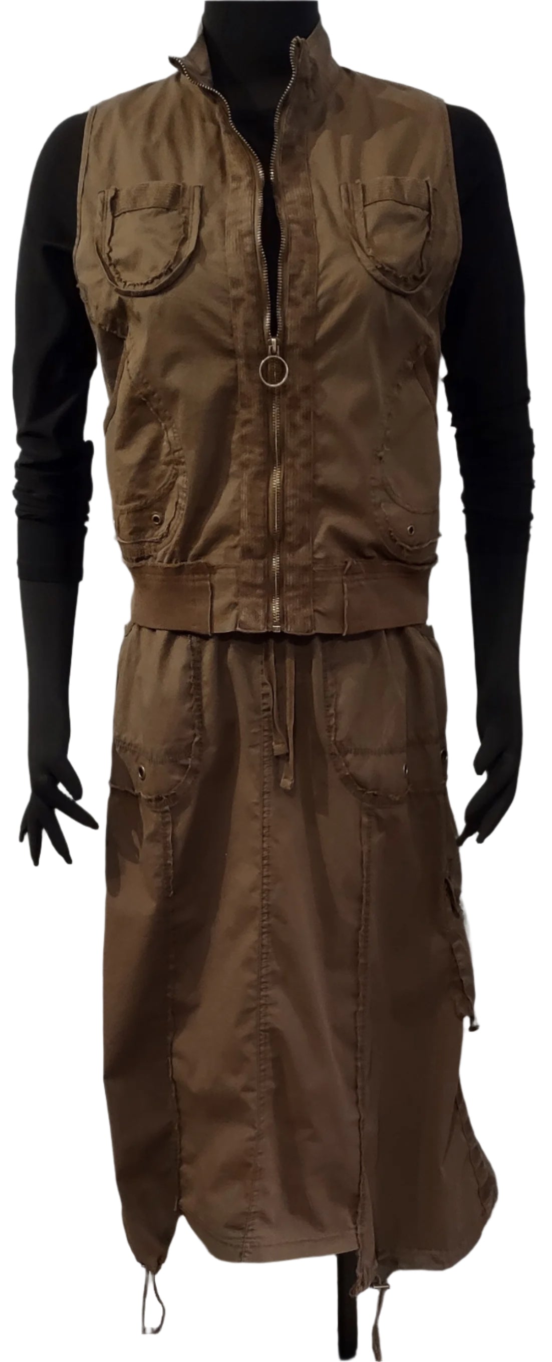 XCVI 14659W Westgate Grindelle Brio Poplin Zip Up Vest With Pockets