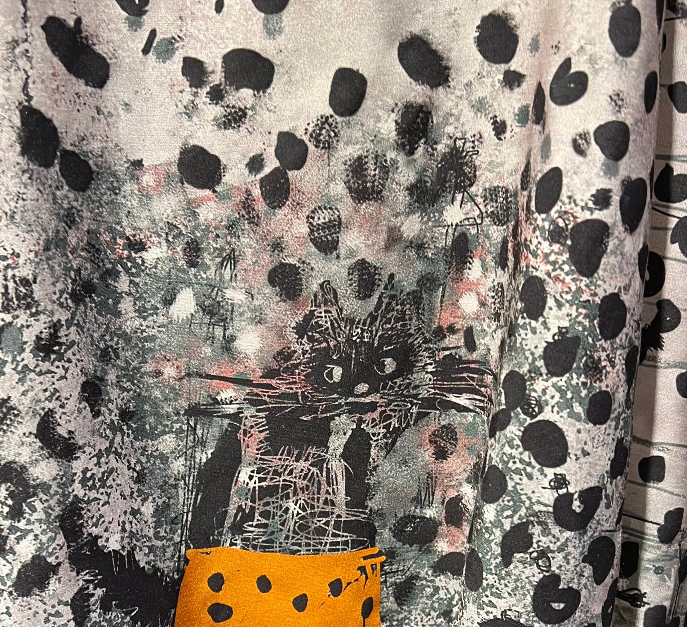 3 Potato 00252C3 CAT3 One Size 3/4 Sleeve Hand Painted Blouse