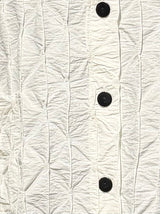 Christopher Calvin 4691WT White Pucker Button Front Top