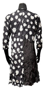 Shana 26092BK BLACK Woven Moon Dress