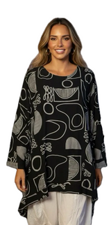 Transparente 91949BK BLACK Naz One Size Tunic