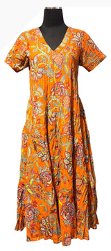 Dress Addict JAZY603 100% Organic Cotton V-Neck Dress