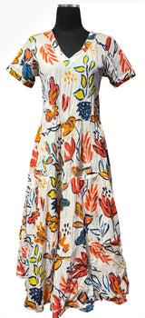 Dress Addict JAZY6J 100% Organic Cotton V-Neck Dress