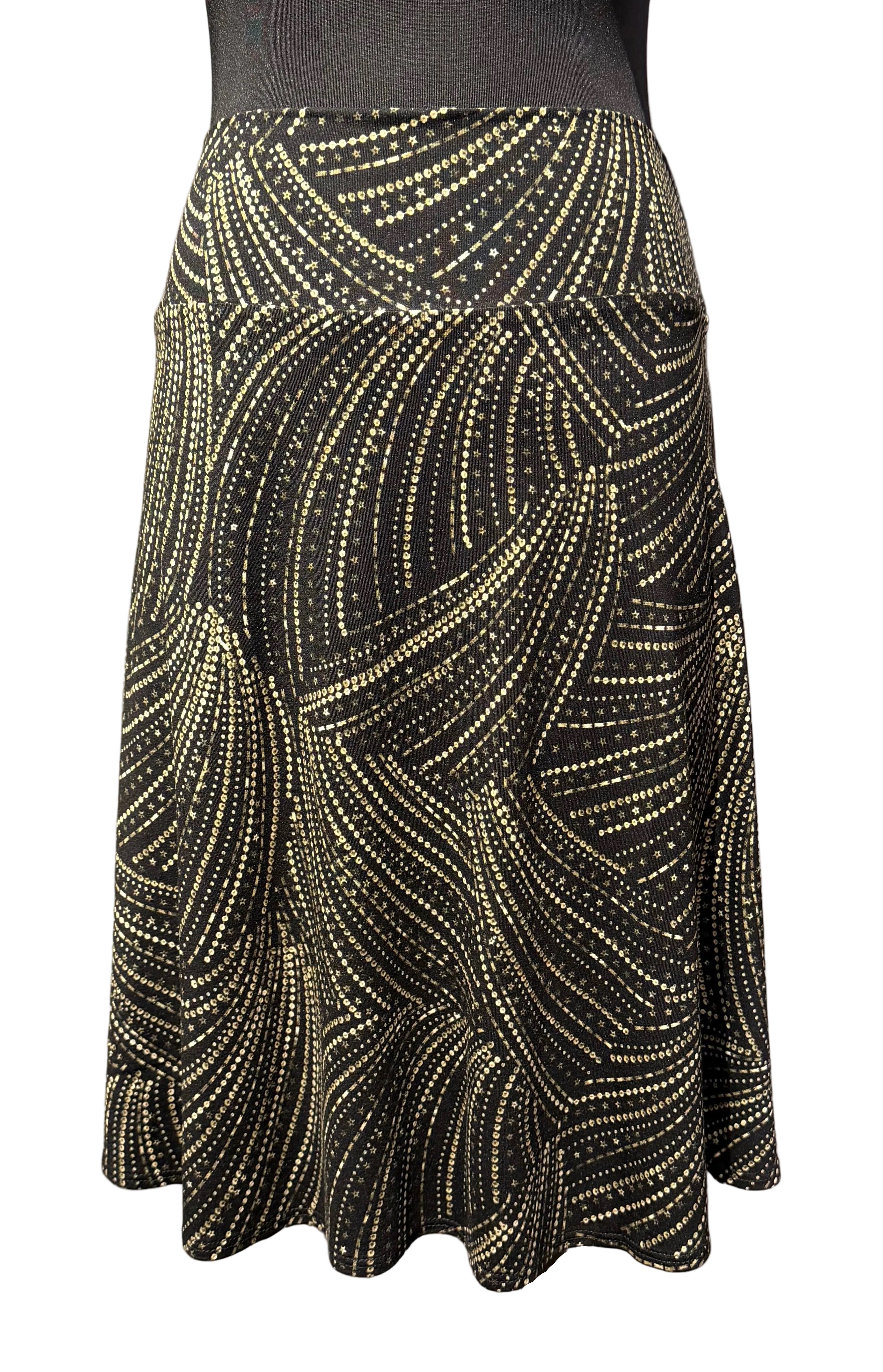 Salaam KSI22-2002 BEADED SWIRL Flippy Skirt
