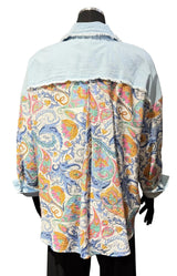 Tempo Paris 3318P Printed Button Down Shirt With Pockets