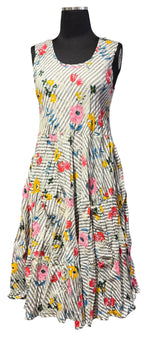 Dress Addict JADES612 100% Organic Cotton Scoop Neck Sleeveless Dress