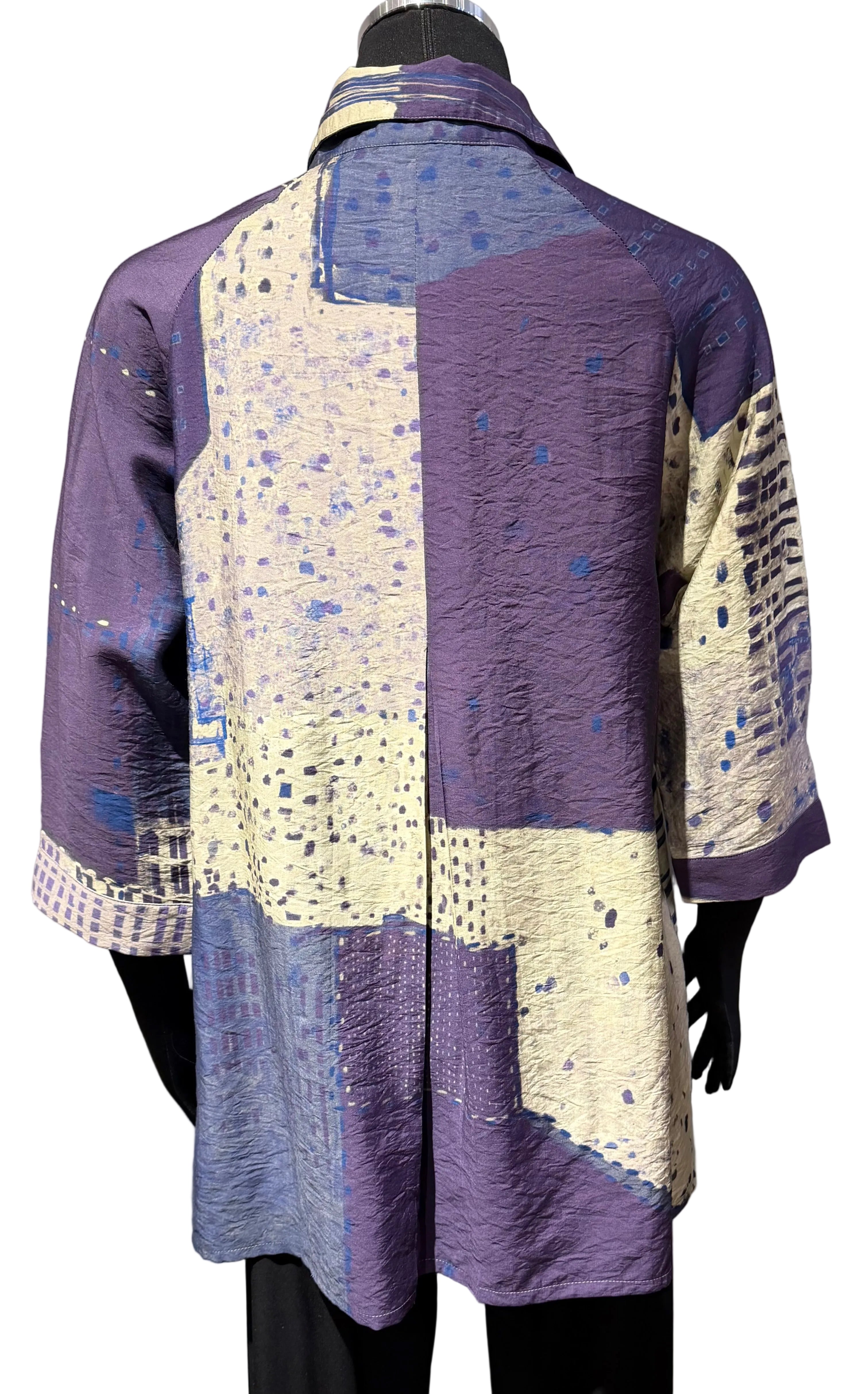 3 Potato 00252PUP PUP One Size 3/4 Sleeve Hand Painted Butterfly Top