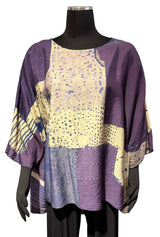 3 Potato 00252PUP PUP One Size 3/4 Sleeve Hand Painted Butterfly Top