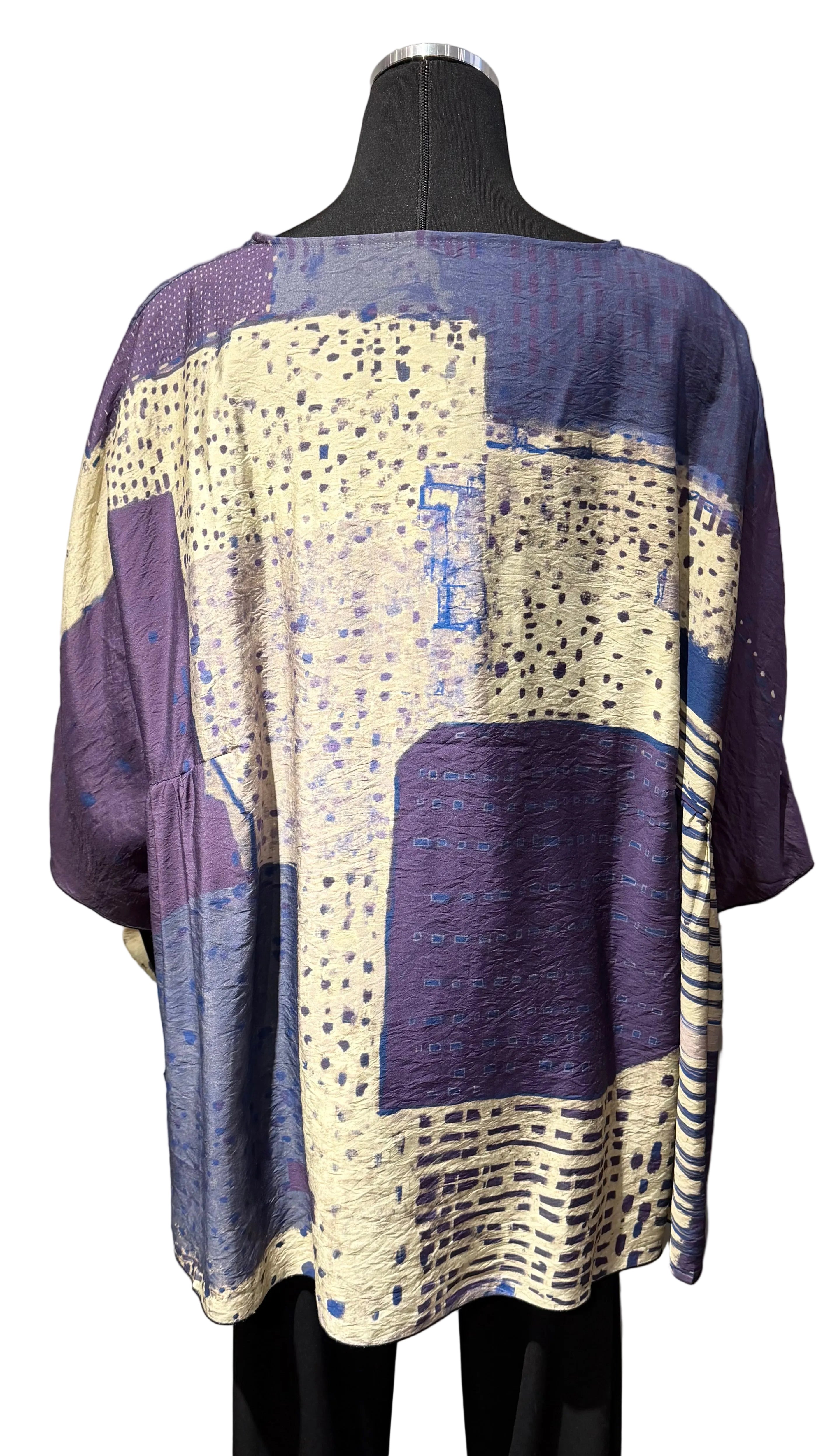 3 Potato 00252PUP PUP One Size 3/4 Sleeve Hand Painted Butterfly Top