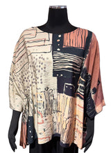 3 Potato 00252DOGB DOGB One Size 3/4 Sleeve Hand Painted Butterfly Top