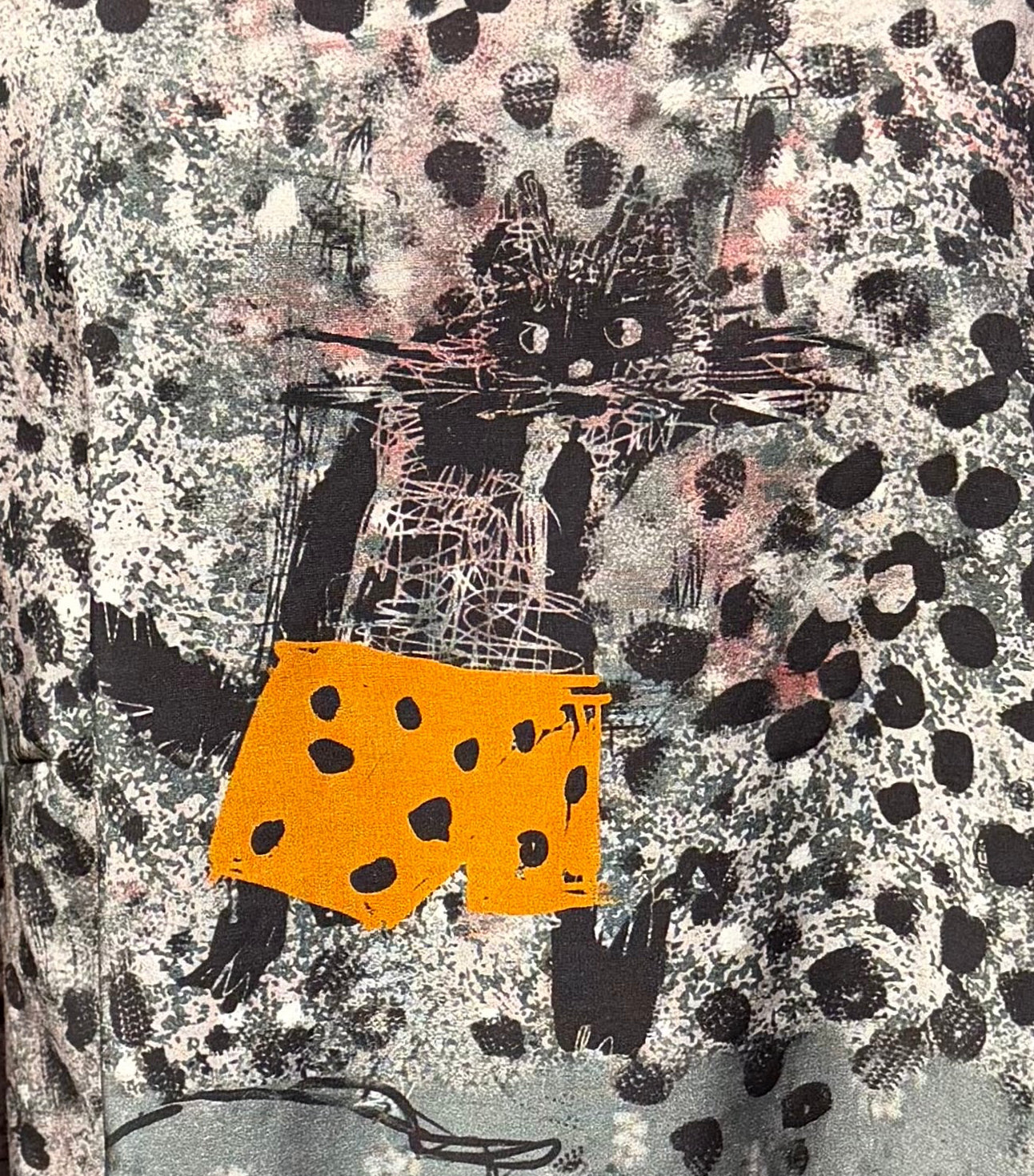 3 Potato 00252C3 CAT3 One Size 3/4 Sleeve Hand Painted Blouse