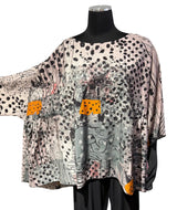 3 Potato 00252C3 CAT3 One Size 3/4 Sleeve Hand Painted Blouse