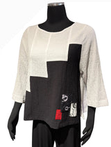 Moonlight 2594WT Black Stair Step on White Top