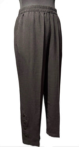 Moonlight P8884NP Black Pull-On Pants With Button Detail