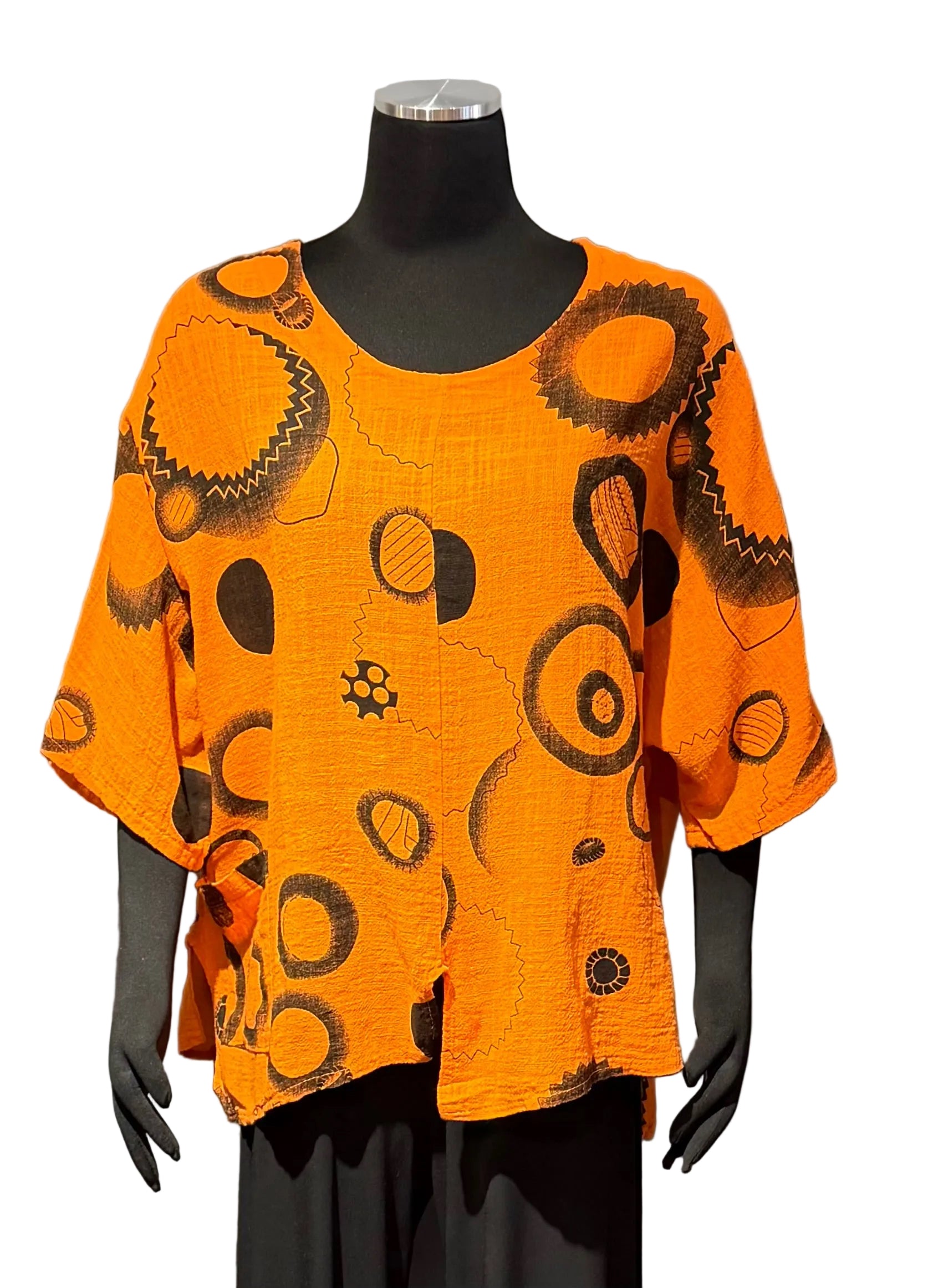 Transparente C6653-52MA MANDARINA One Size Circle Top