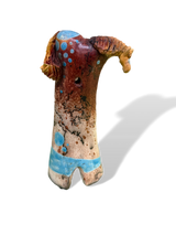 Alan Potter HRSHAIR Horsehair Horse Handmade Raku Pottery Sculpture