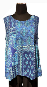 Windhorse Trading SD373BU BLUE Tank Top