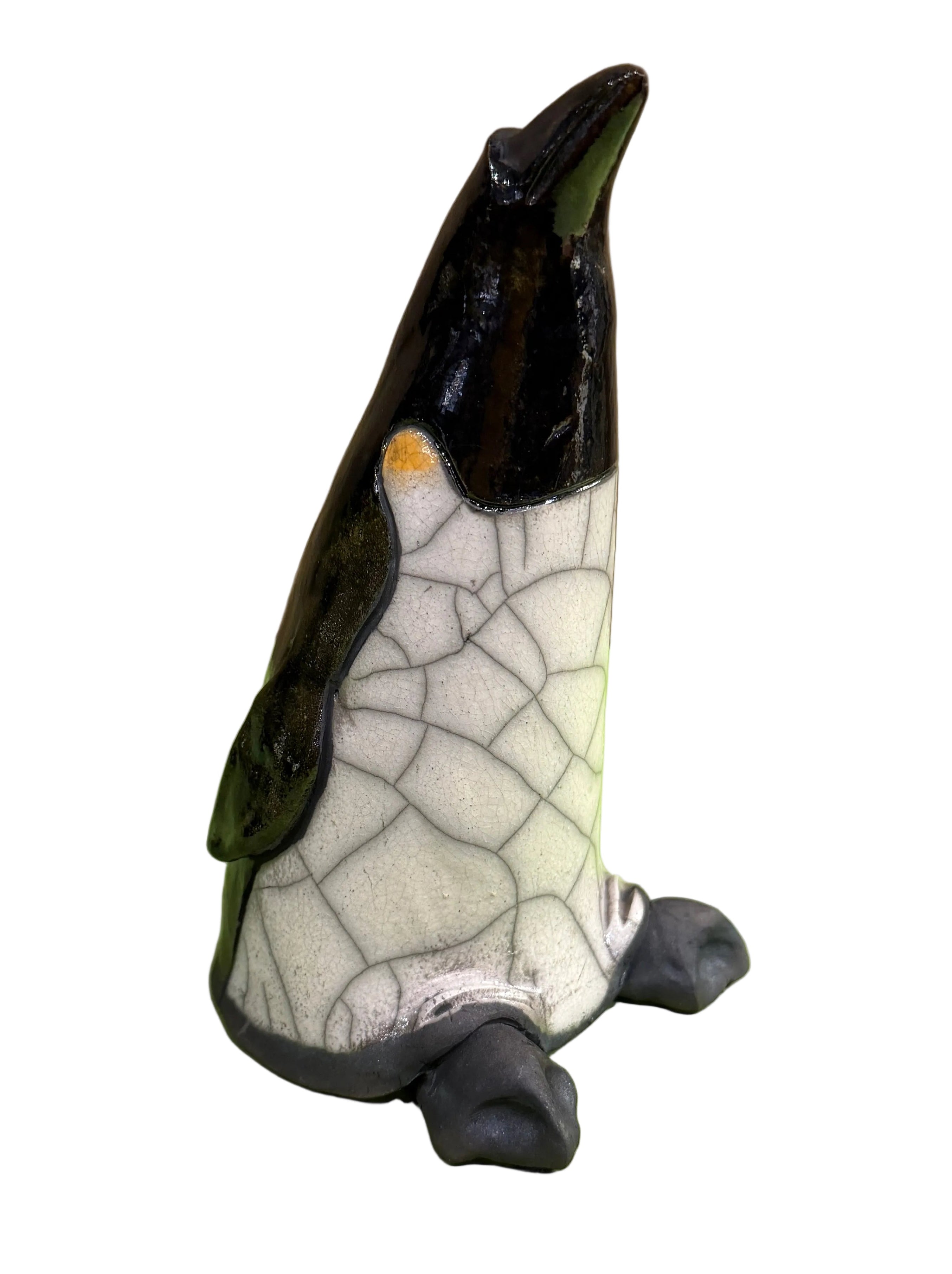 Alan Potter PENG7 PENGUIN Ceramic Raku Sculpture
