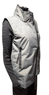 Terra T2-4738MD Midnight Waterproof Zip Up High Collar Vest With Pockets
