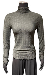 Terra T2-2126HG HUNTER GREEN One Size Cobweb Stretch Long Sleeve Turtleneck