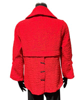 Moonlight MJ6010RD RED One Button Jacket With Stylized Shawl Collar