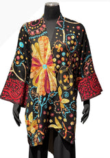 Anu 19828 VERSAILLES Embroidered Long Sleeve Open Front Jacket