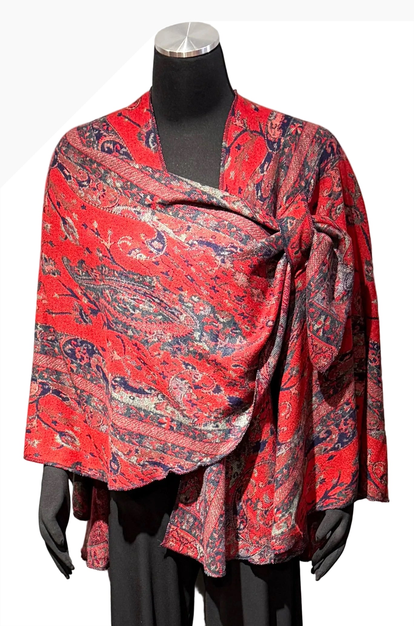 Rapti PSC76 100% Cashmere Reversible Buckle Shawl
