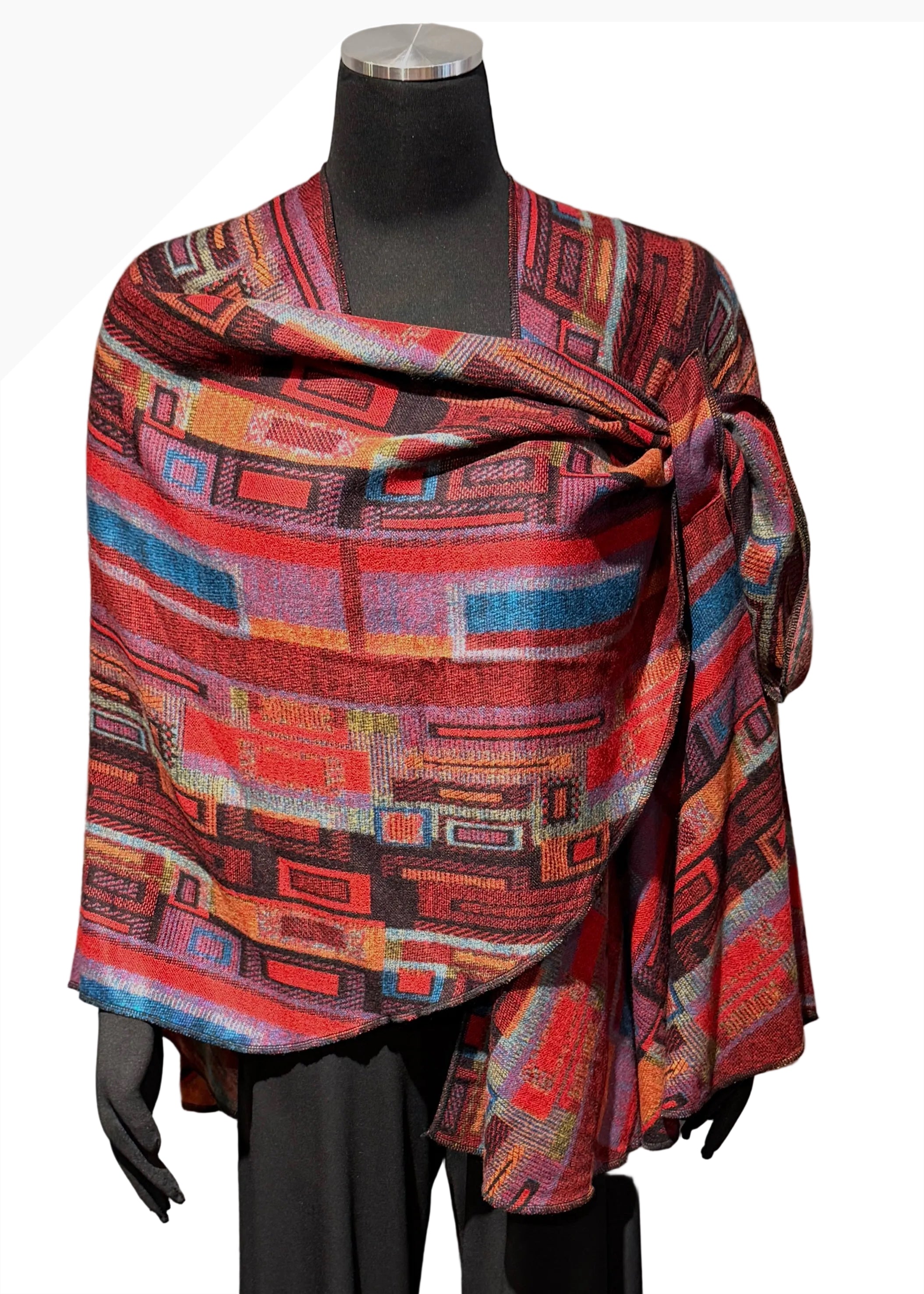 Rapti PSC3 100% Cashmere Reversible Buckle Shawl
