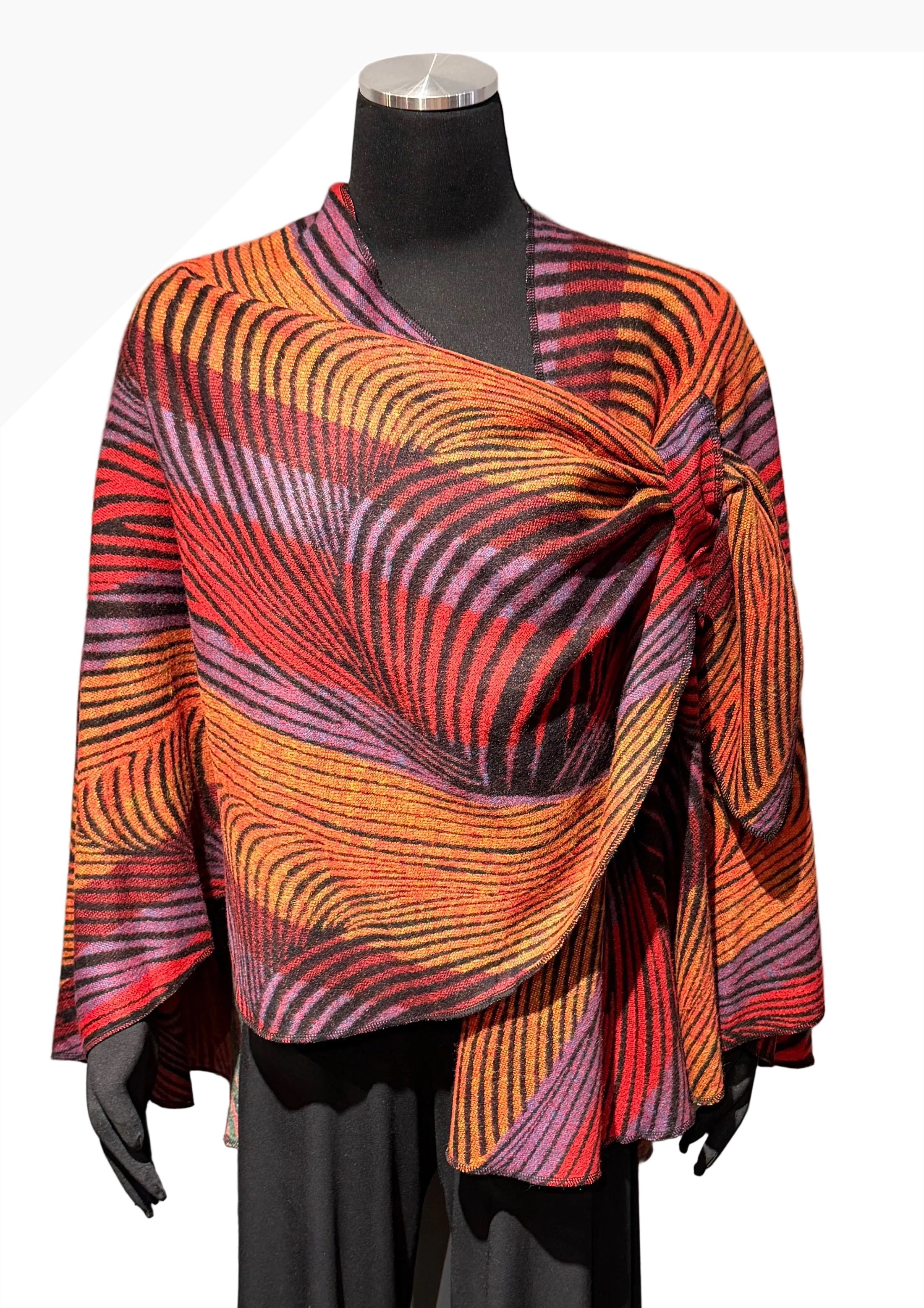 Rapti PSC91 100% Cashmere Reversible Buckle Shawl