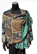 Rapti PSC95 100% Cashmere Reversible Buckle Shawl