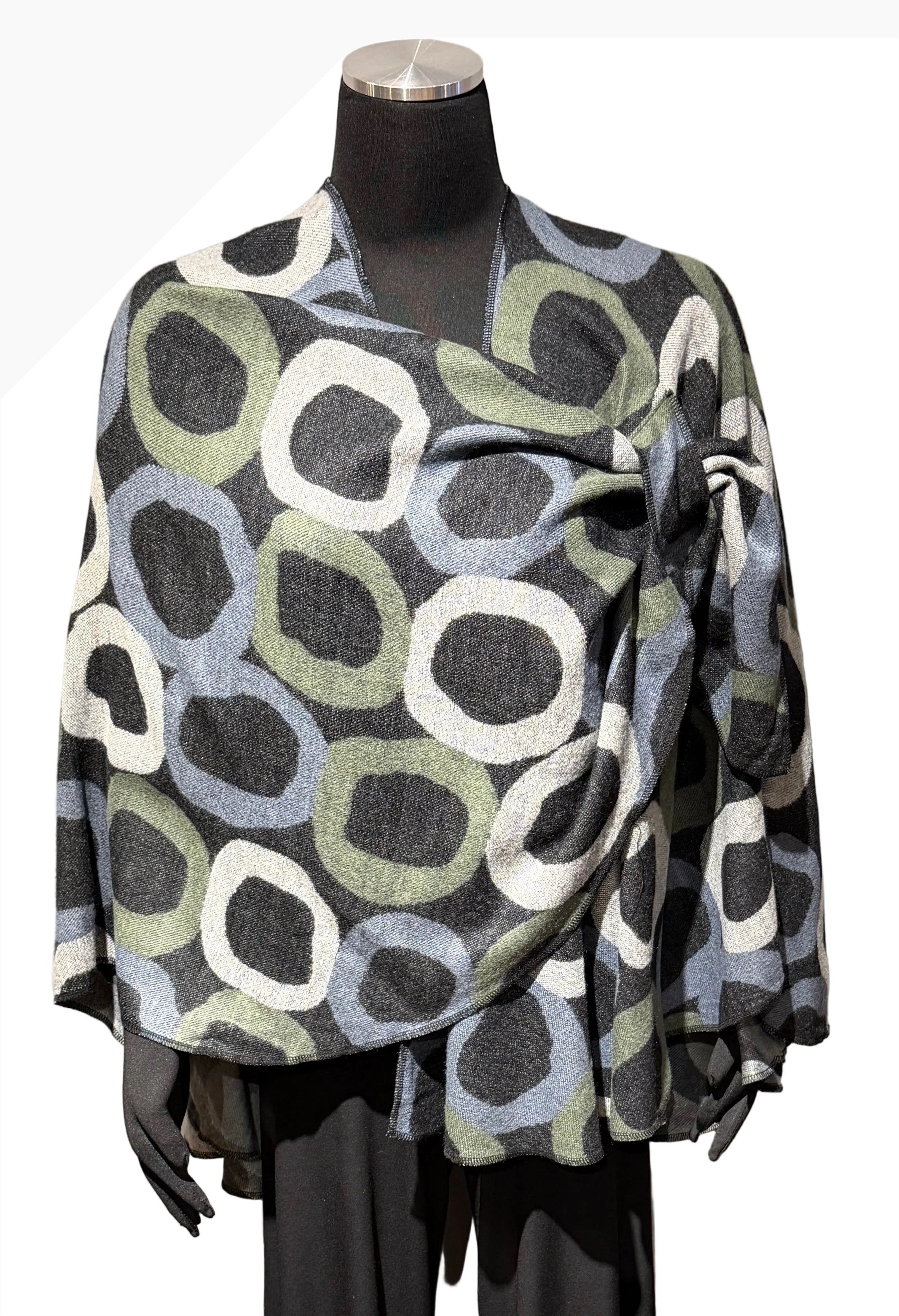 Rapti PSC89 100% Cashmere Reversible Buckle Shawl