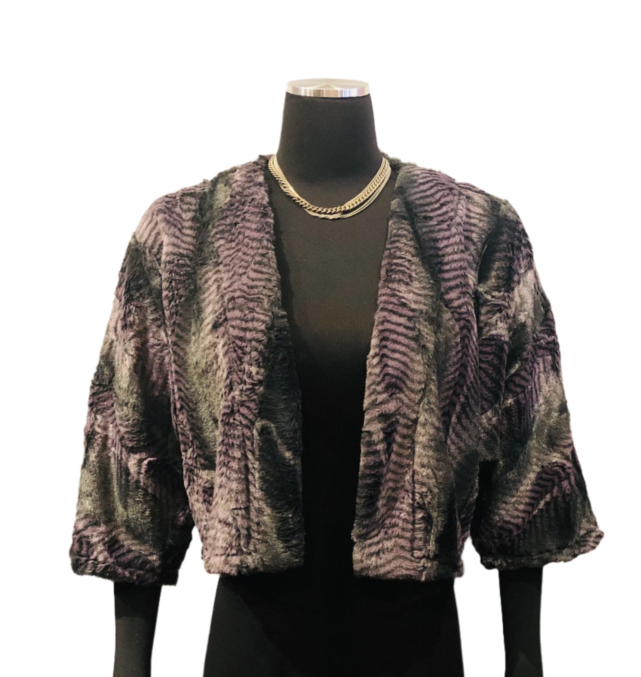 Vine Street 507Q Quill Faux Fur Bolero Jacket