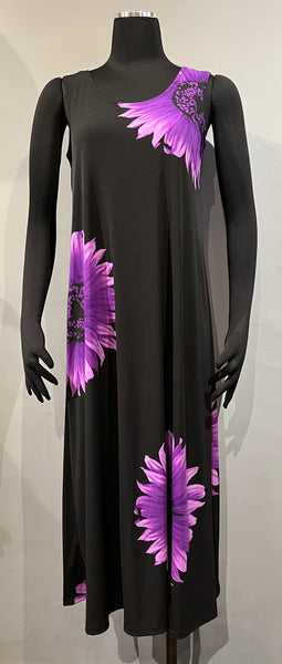 Pretty Woman 2891PD Purple Daisy Sleeveless Long Dress