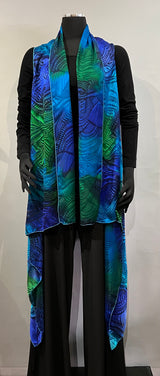 Kriska KBG PEACOCK One Size 4-Way Silk & Rayon Vest
