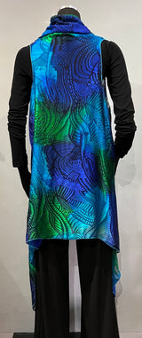 Kriska KBG PEACOCK One Size 4-Way Silk & Rayon Vest