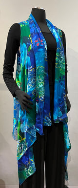 Kriska KBGP DEEP SEA One Size 4-Way Silk & Rayon Vest
