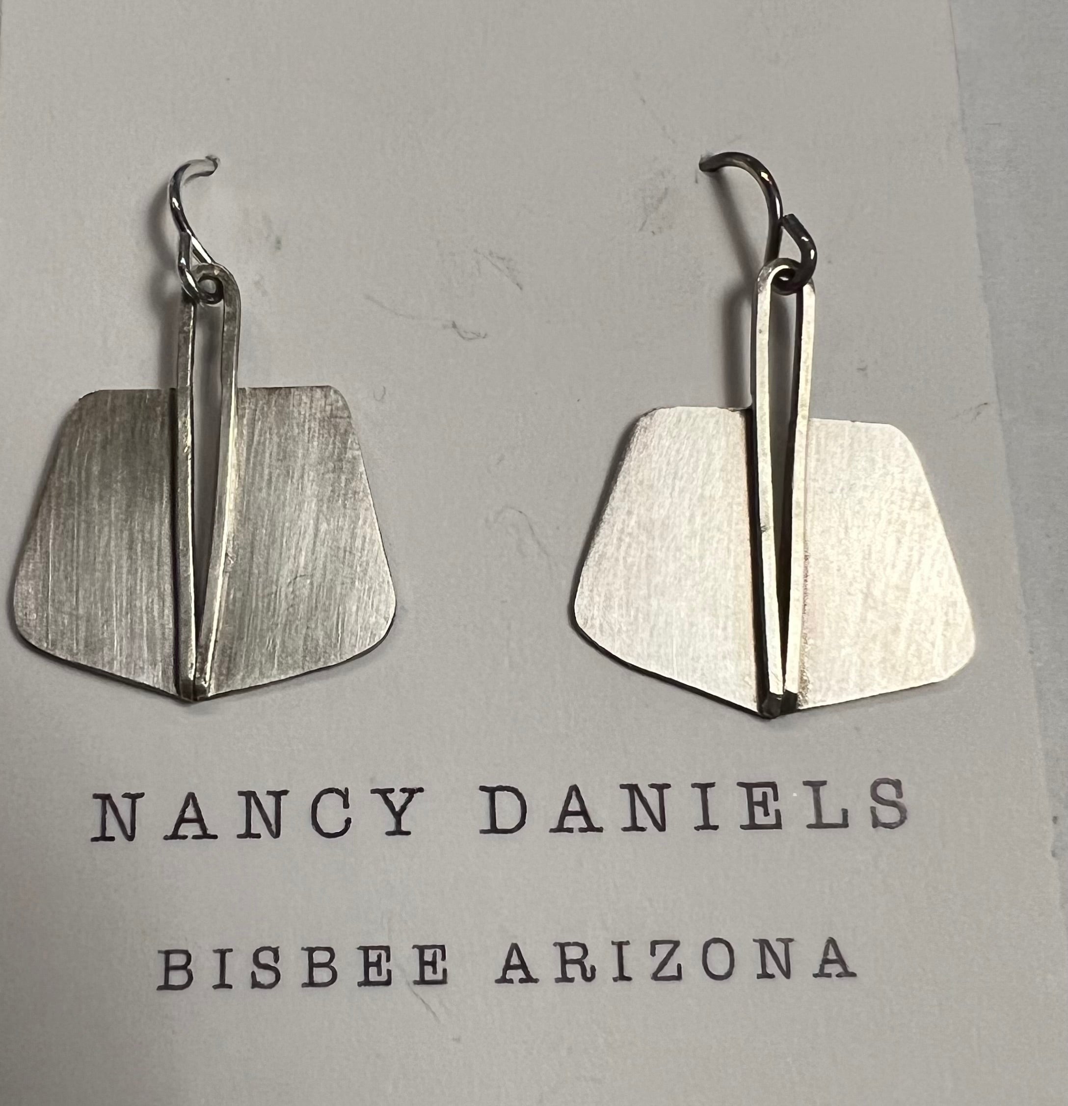 Nancy Daniels Glide Sterling Silver Earrings