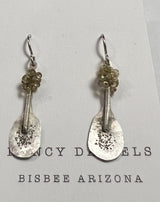 Nancy Daniels Spoonful of Sugar Sterling Silver & Bead Earrings